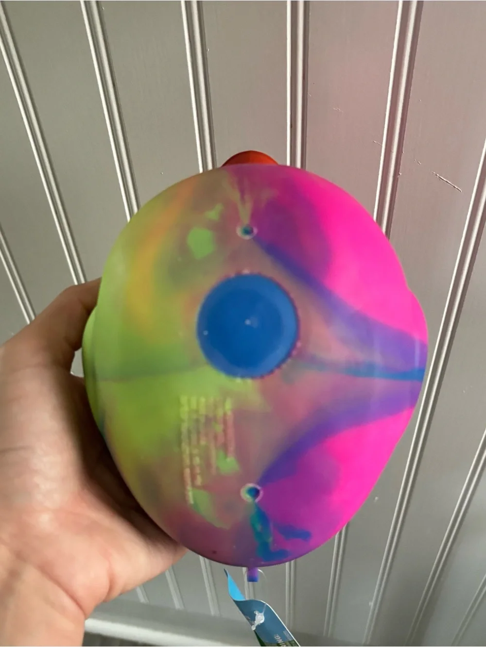 Squeeezy Neon Rubber Duck Sensory Bath Toy